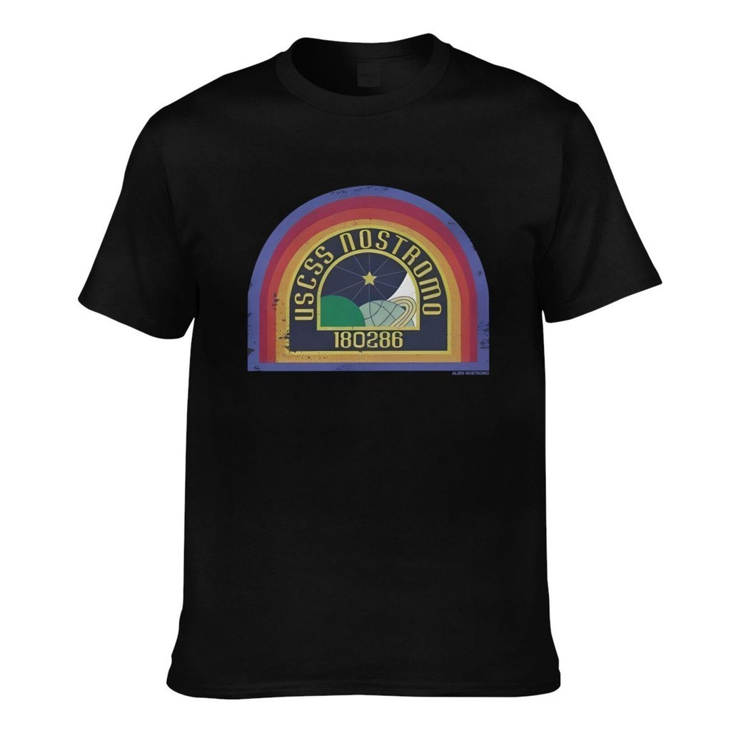 Alien Nostromo License Movie Sci-Fi Horror Comfortable Fit Mens T-Shirt ...