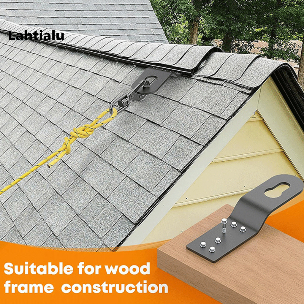 Lahtialu Easy to Install Brackets Roof Safety Equipment 3pcs Roof