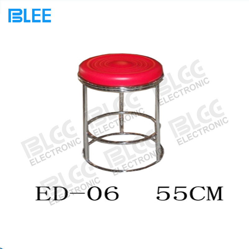 Game Hall Stainless Steel Foot Round Stool Video Game City Chair Stool ...