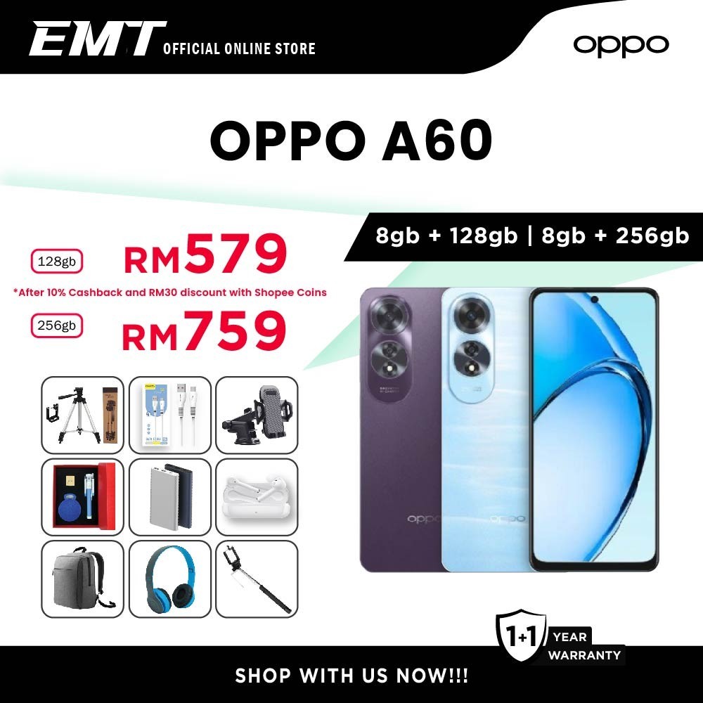 OPPO A60 [8GB RAM 128GB ROM] [8GB RAM 256GB ROM] - Original OPPO ...