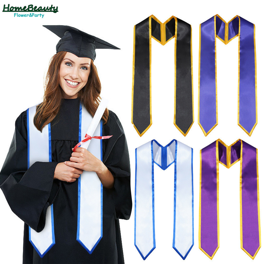 Graduation Season Plain Ribbon Etiquette Sashe Graduation Shoulder ...