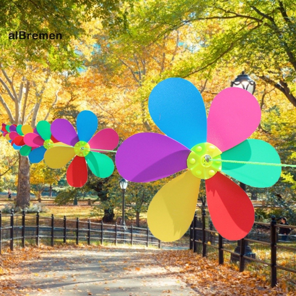 (New) Creative Whirligig Pinwheel for Home Flower Hanging Rope String ...