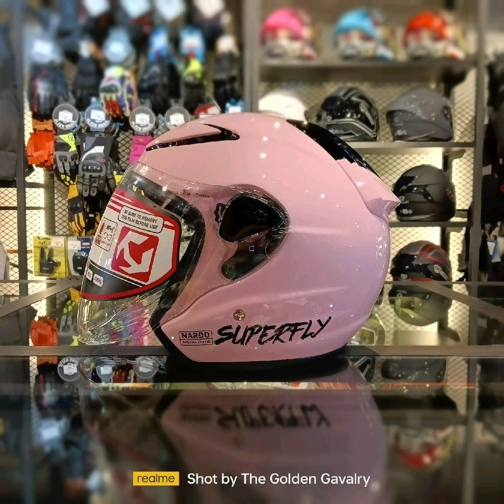 NHK R6 V2 NARDO PINK GLOSSY SUPERFLY HELMET | Shopee Malaysia