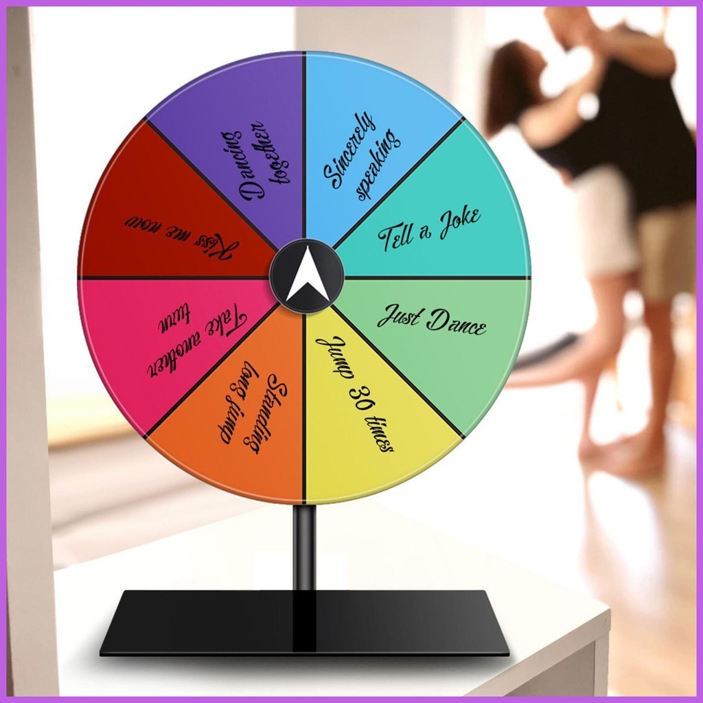 Spin The Wheel NQEUEPN 12 Inch Spinning Prize Wheel, 10 Slots Prize Wheel  Spinner With Spin Wheel
