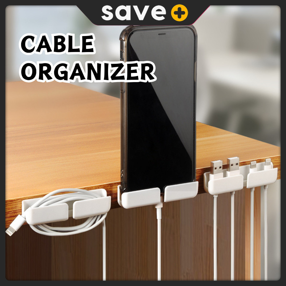 SAVE Cable Organizer USB Cable Holder Table Phone Holder Charge Winder ...