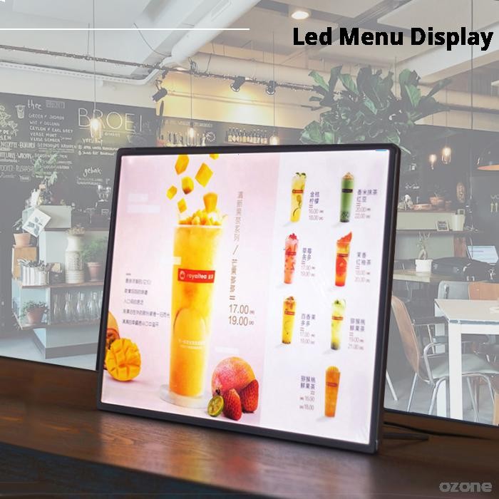 A3 A4 LED Light Menu Restaurant Display Board Stand Countertop Backlit ...