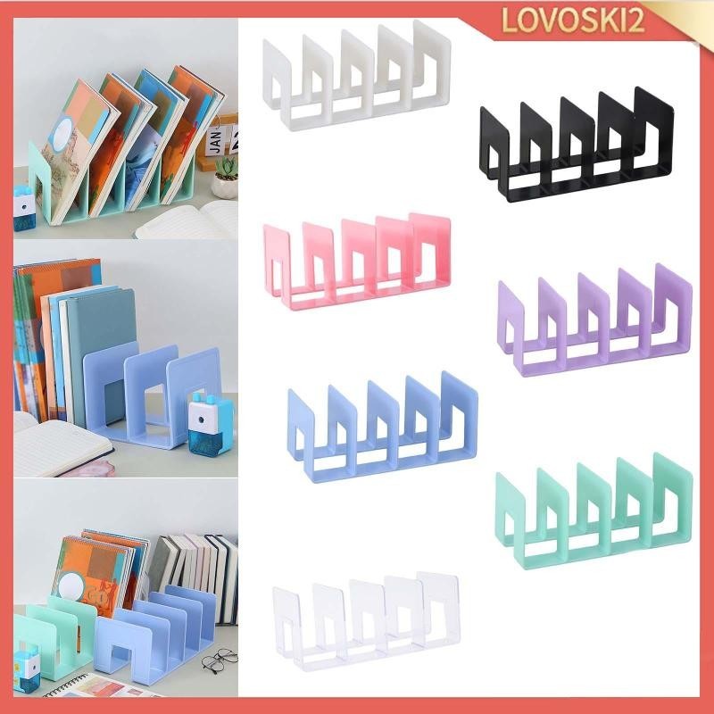 [LovoskiacMY] Acrylic Bookends, Bookshelf Divider, Document