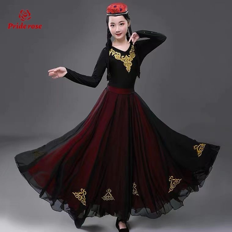 baju nikah perempuan Xinjiang Dance Costume New Xinjiang Large Swing ...