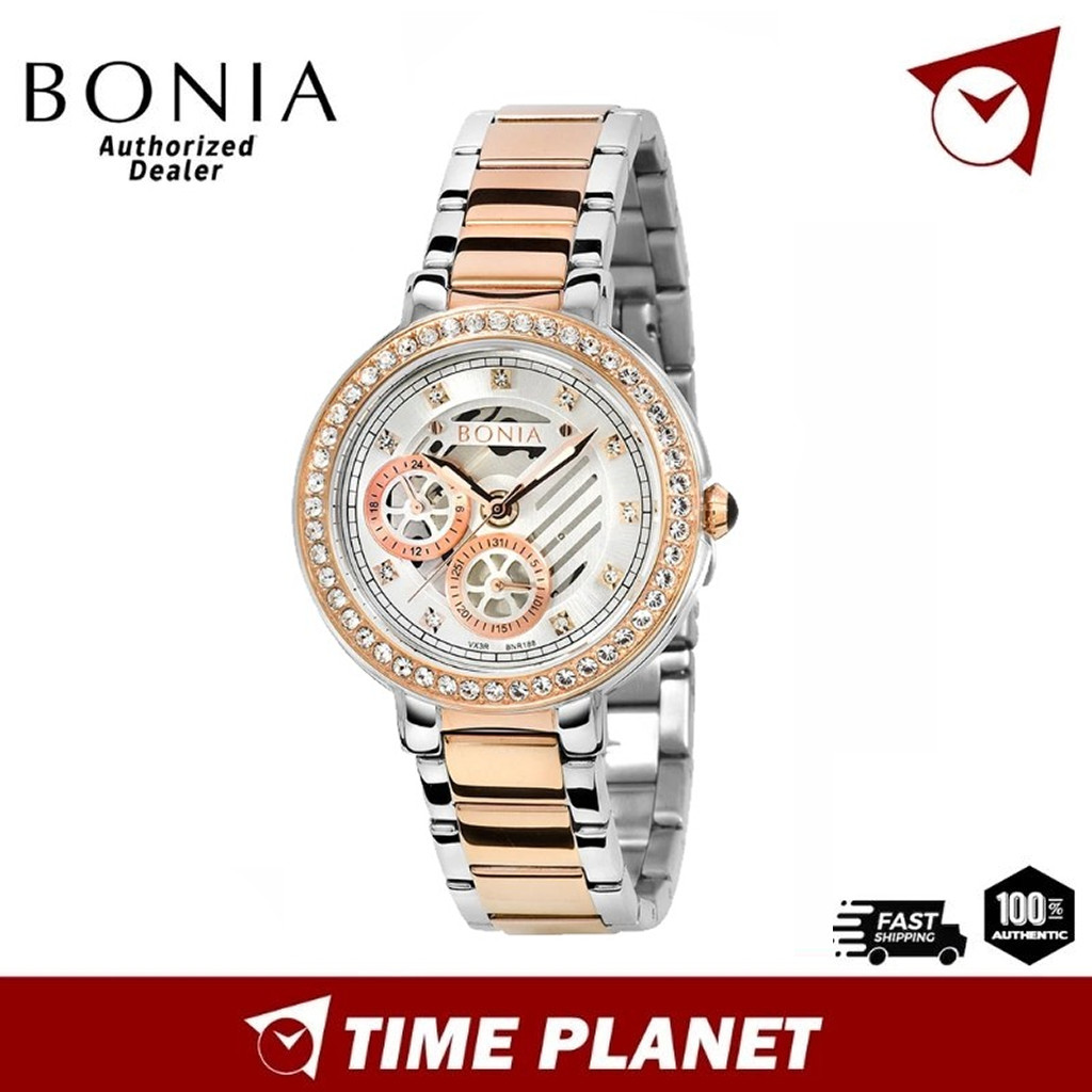 Bonia Multi Function Swarovski Crystal Women Watch BNBR188 2617S Shopee Malaysia