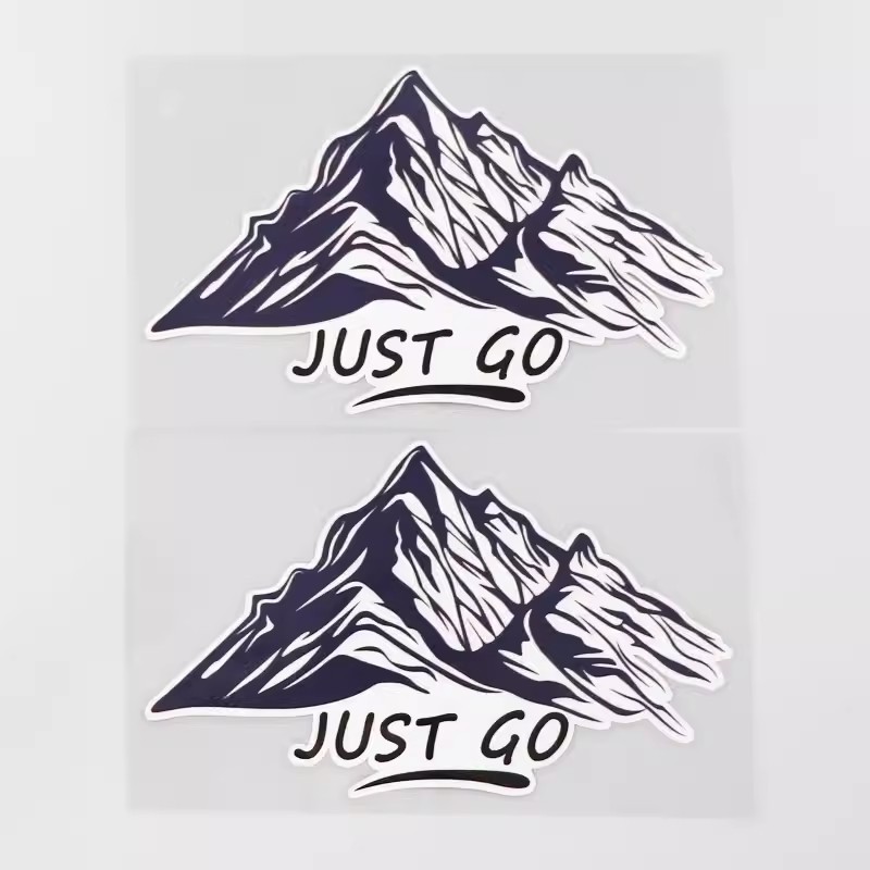 Just GO Outdoor Adventure Creative Extreme Sports Car Sticker Scratch ...