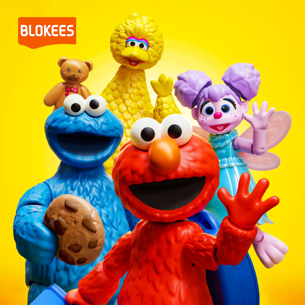Blokees Figures 74811 / 74812 / 74813 / 74814 Sesame Street Friends ...