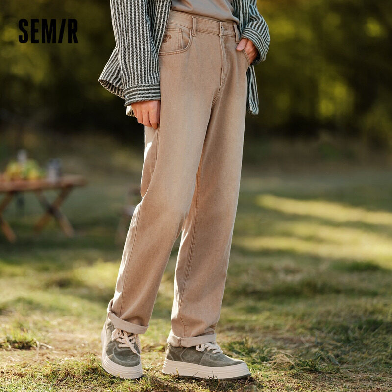 Semir Denim Pants Men 2024 Spring New Exquisite Embroidery Wash Do Old ...