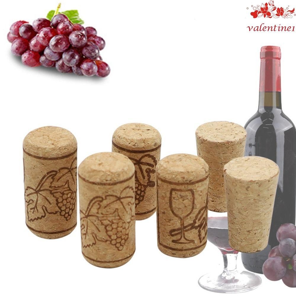 VALENTINE1 10Pcs Wood Wine Corks Stopper, Cylindrical/conical Reusable