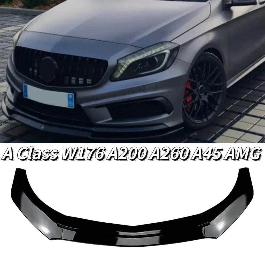 Front Bumper Lip Spoiler Diffuser Splitter For Mercedes Benz A Class W176 A200 A260 A45 Amg 2013