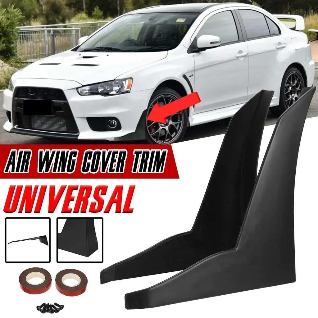 A4 Car Side Fins Spoiler Chin Skirt Protector Front Rear Bumper Lip ...