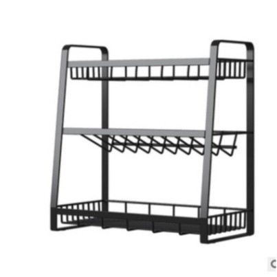 Multilayer Kitchen Spice Rack Rak Dapur Rak Rempah Stainless Steel ...