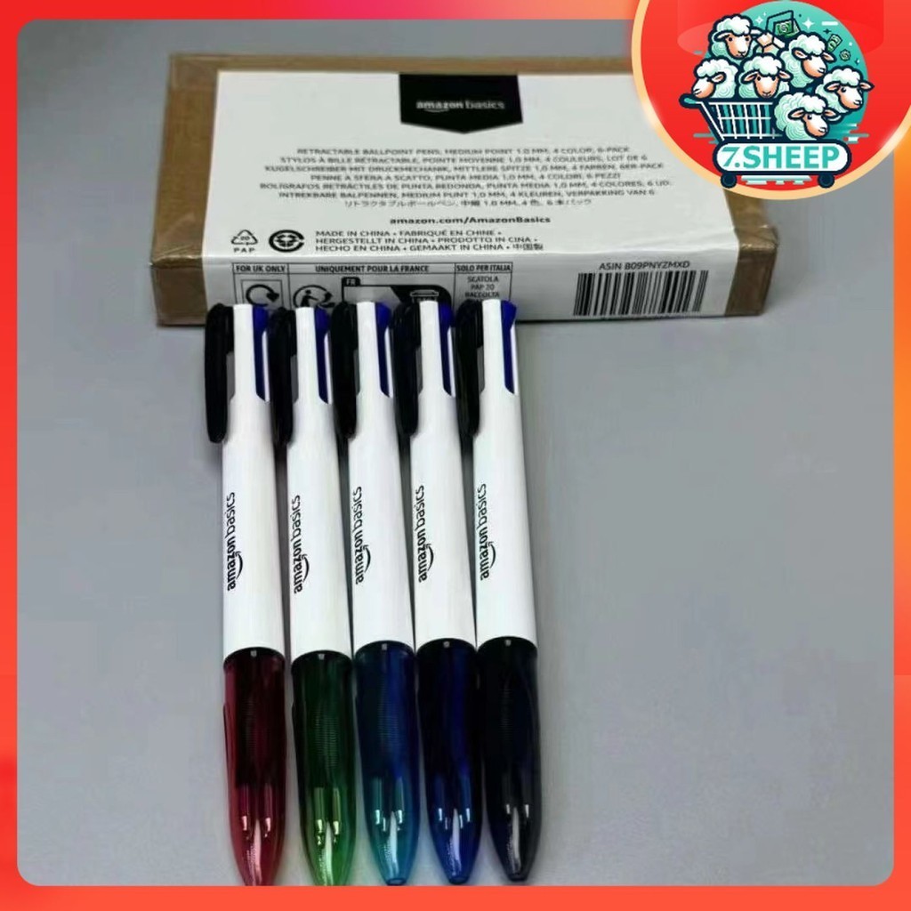 Amazon Basics 4-color ballpoint pen in 1 (USA) | Shopee Malaysia