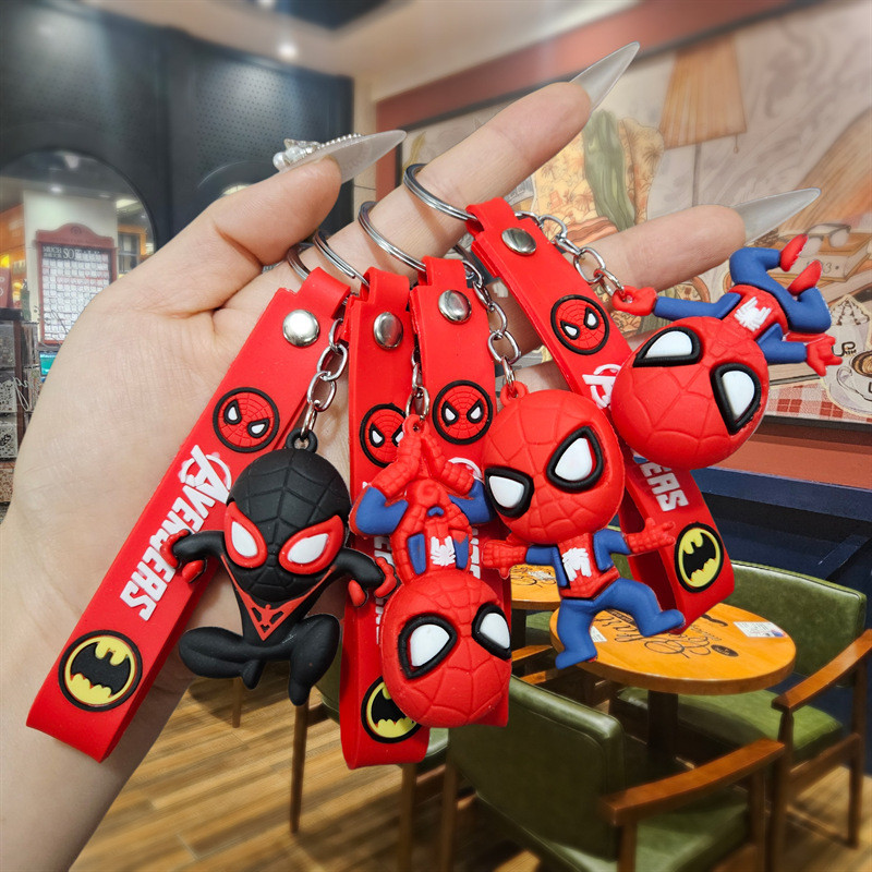 SpiderMan Across the Spider Verse Key chain Miles Morales Keychain ...