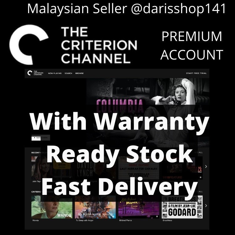 The Criterion Channel Premium Account With Warranty | Shopee Malaysia