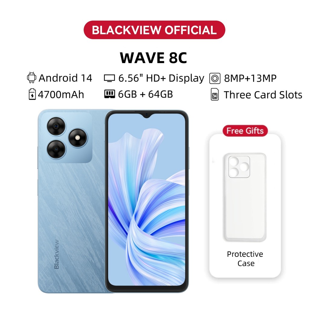 Blackview Wave 8C 2GB+64GB Smartphone 6.56'' HD+IPS Display Octa Core ...