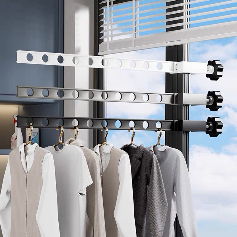Aluminium Window drying rack, Waterproof Outdoor Drill-Free Window ...