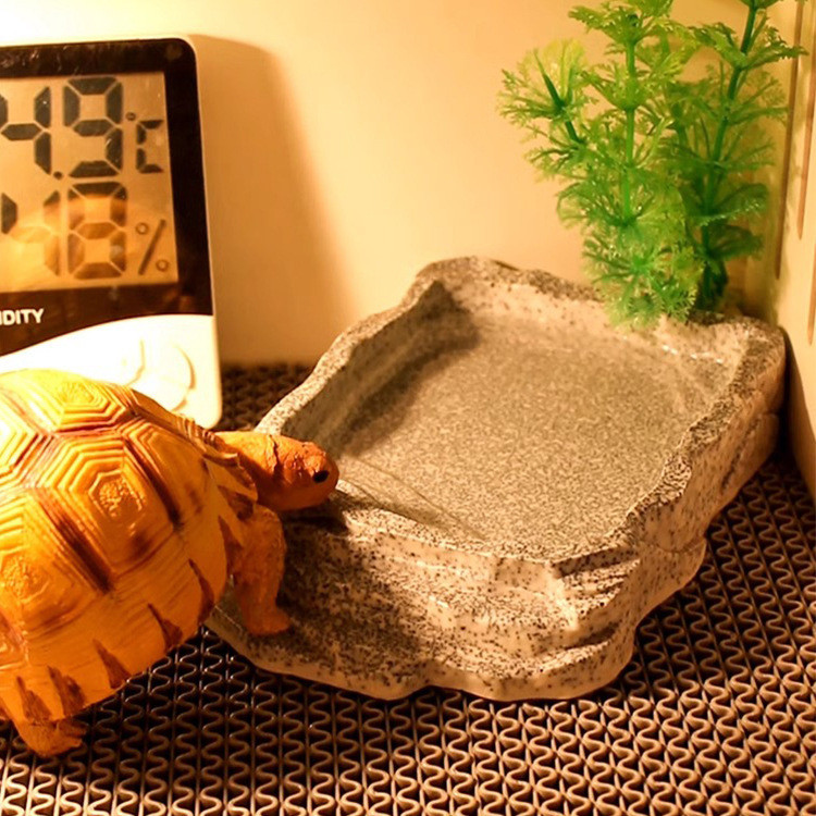 Tortoise box food bowl water bowl climbing pet breeding box lizard ...