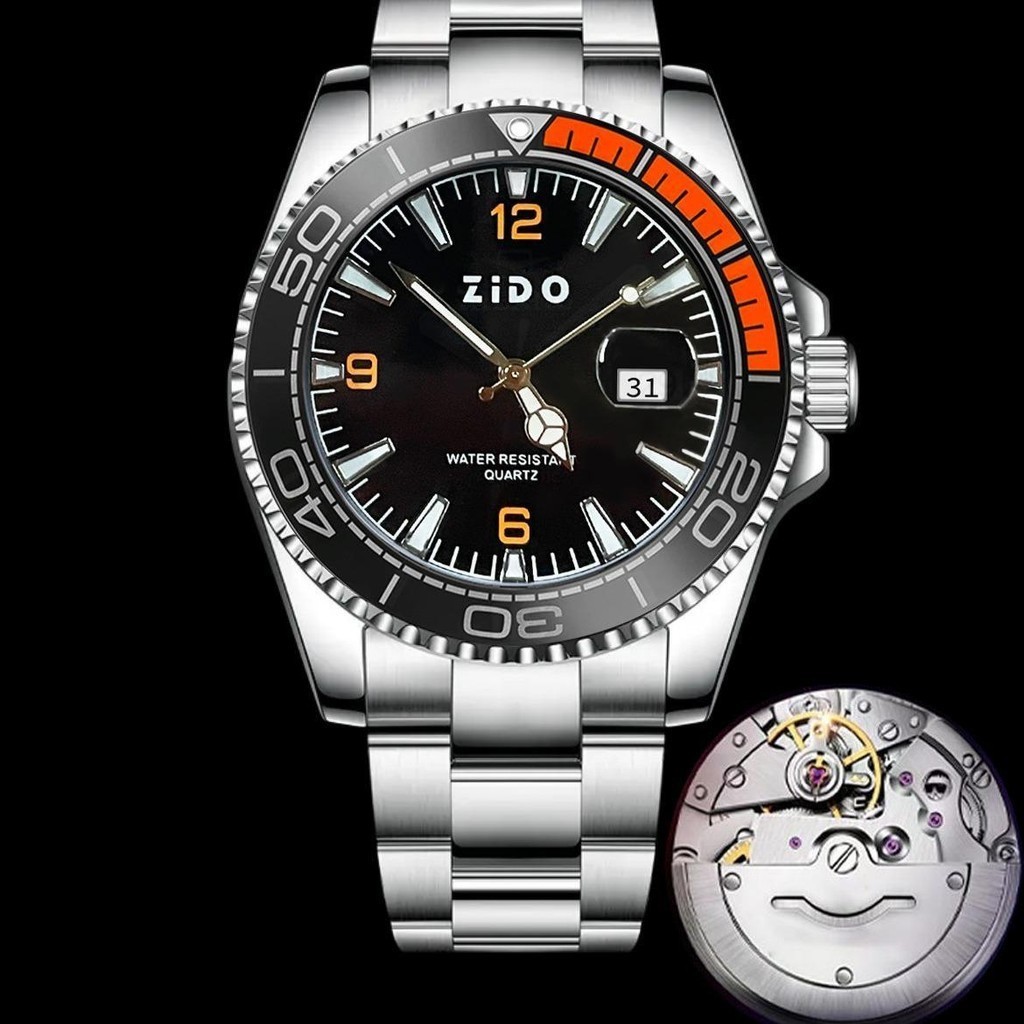Men Casual Tourbillon Watches Automatic Silver Case Calendar Mechanical Watch
