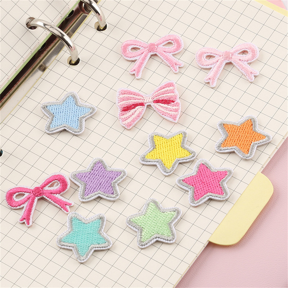 Embroidery Sticker Fabric Patch Iron-On Bag Clothing Cloth Stickers ...