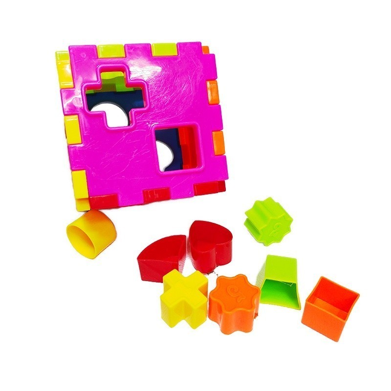 Honcer Toys Plastic Shapes Puzzle Blocks Square puzzel toys For Kids ...