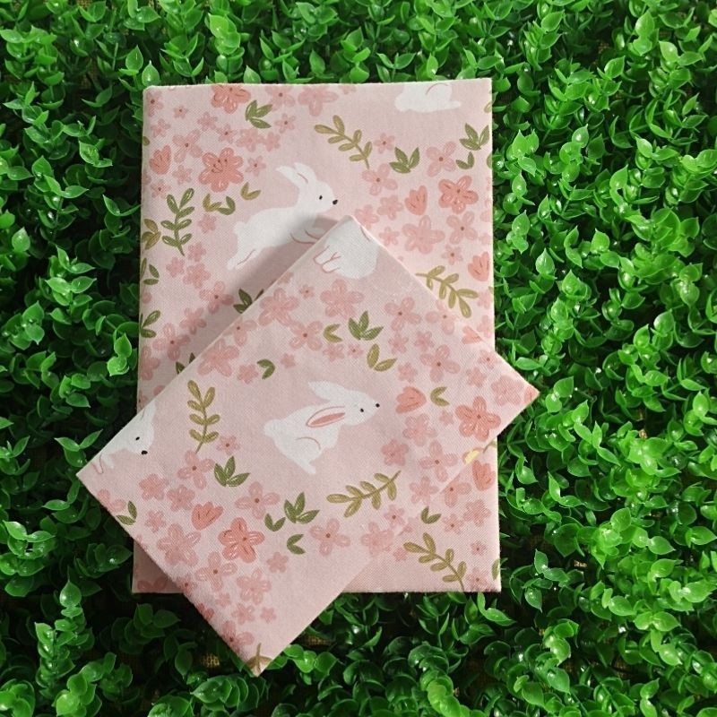Cartoon Rabbit Fabric Book Cover A5 A6 Countryside Style Handmade Book ...