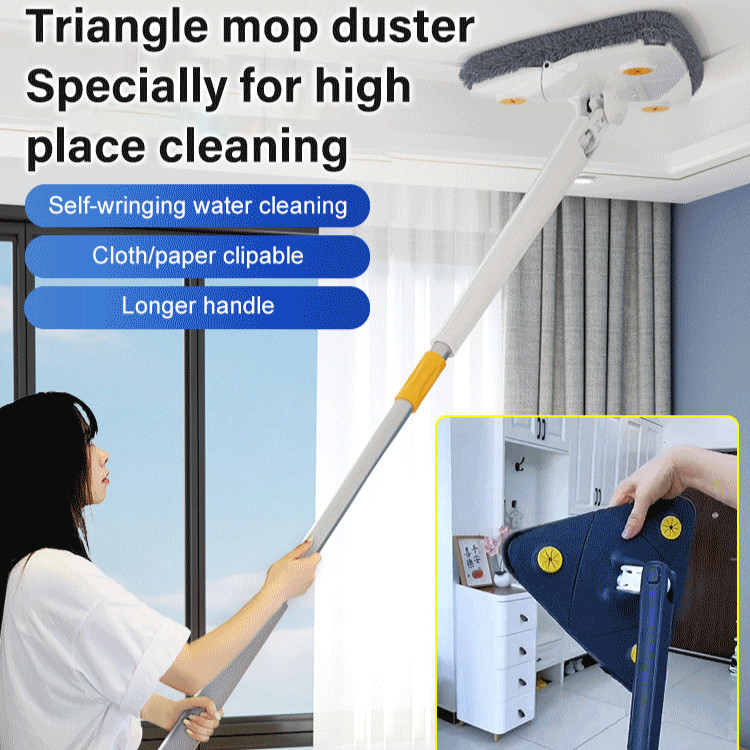 Handfree triangle rotating mop squeeze, multifunction lazy automatic ...