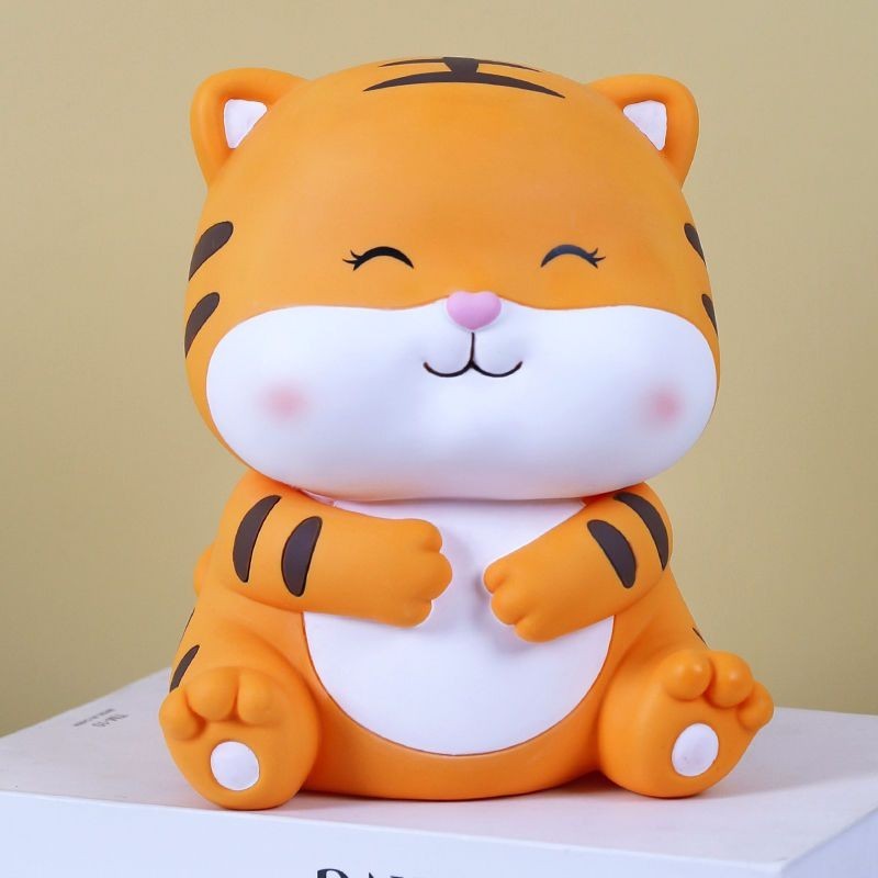 Crockery Critters Tiger Money Bank From Deluxebase. Animal Shaped Money Box For Kids. Cute Ceramic Piggy Bank For Girls Or Boys. main image 1