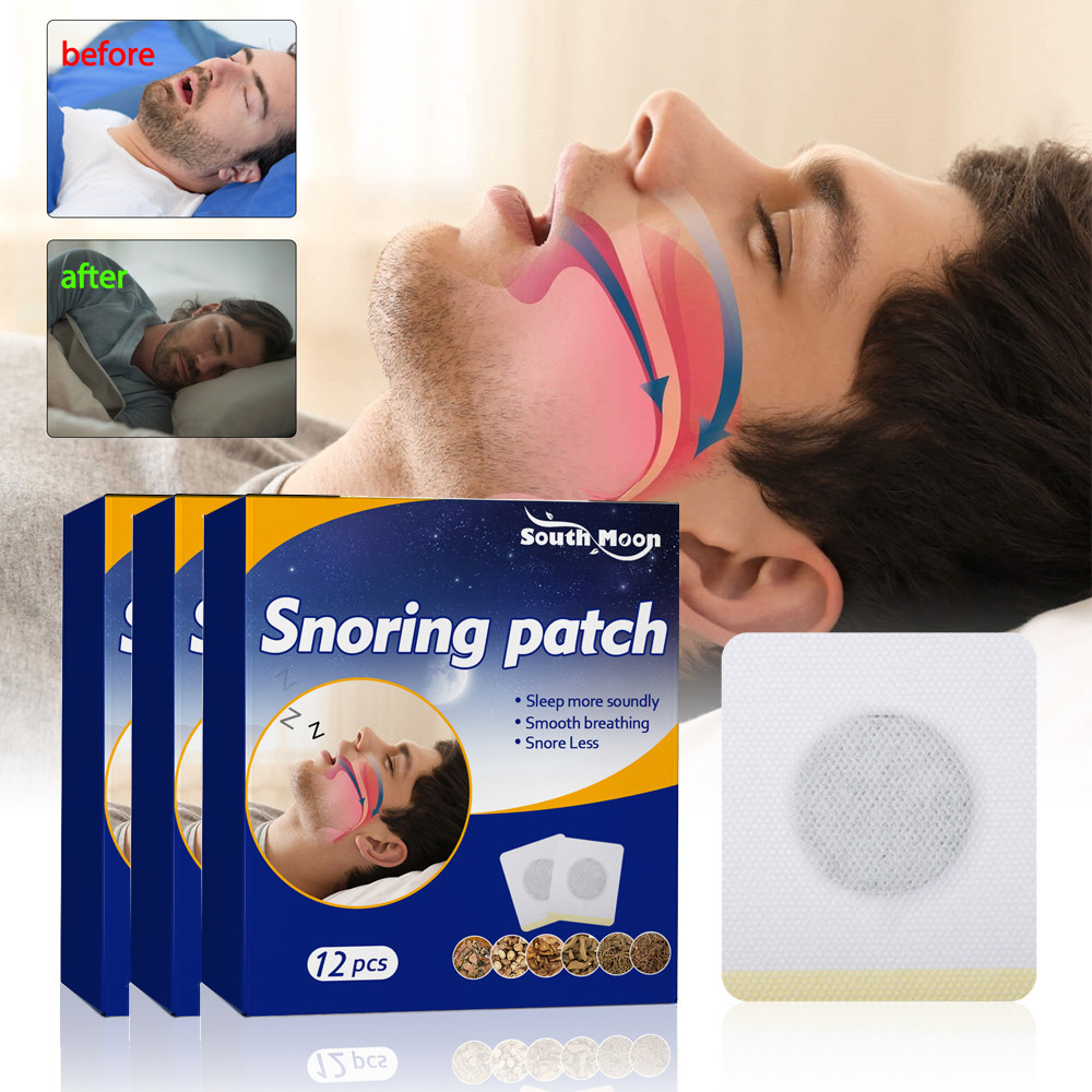 12Pcs Anti-Snoring Patch Right Way Stop Snoring Help lmproved Nighttime ...