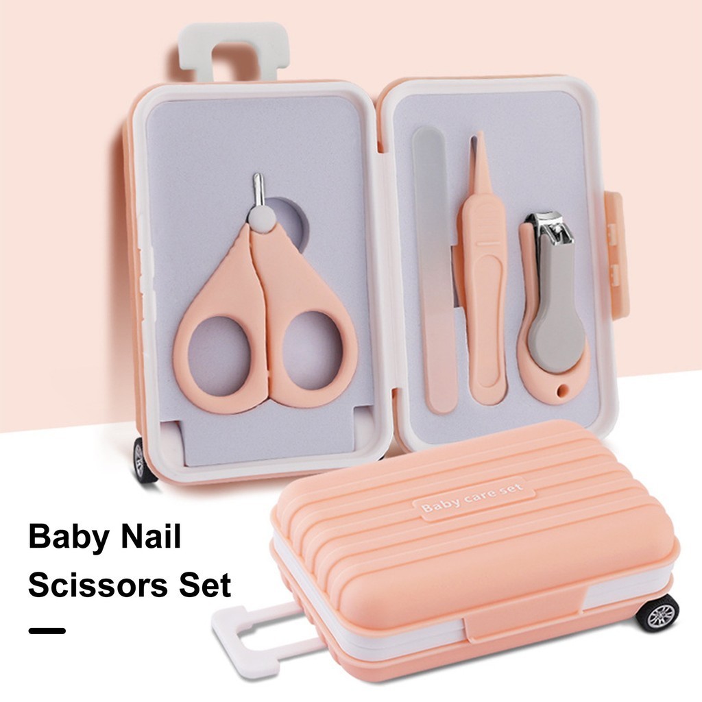 KAO* Baby Nail Clippers Set with Small Suitcase Design Children's Nail