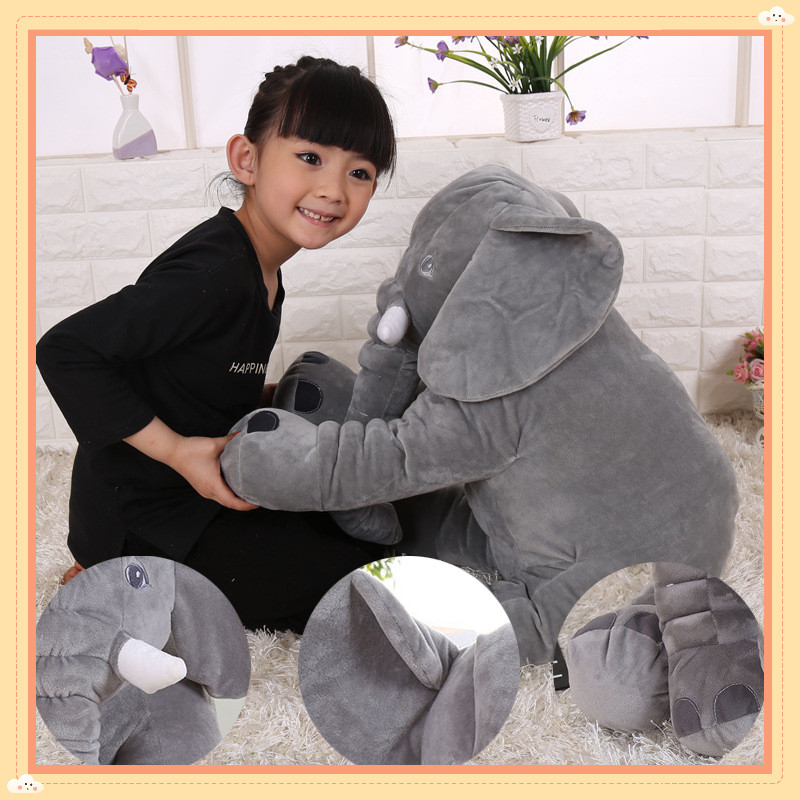 Elephant Plushie Doll Cute Animal Stuffed Toys Soft Toy Stuffed Pillow