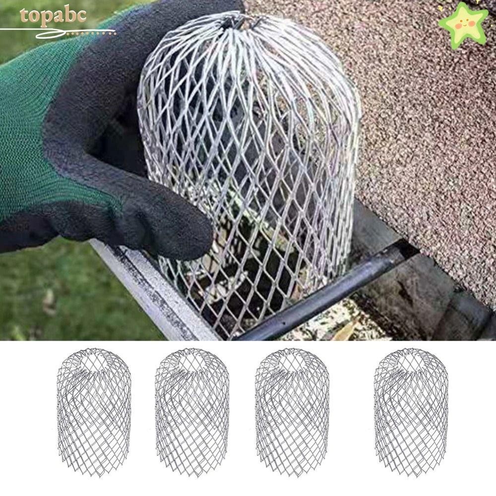 TOPABC 2Pcs Roof Floor Drain Outdoor Downpipe Strainer Leaf Debris Trap