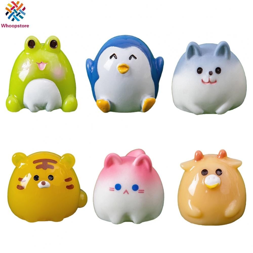 Set Of 8 Miniature Panda Figurines - Durable Resin, Adorable For Dollhouse, Fairy Garden, Cake Topper & Office Decor - View #7