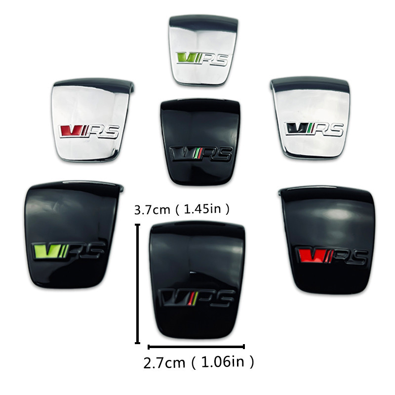 2.7x3.7cm Car Interior Gear Shift Knob Sticker for Skoda VRS Logo Fabia