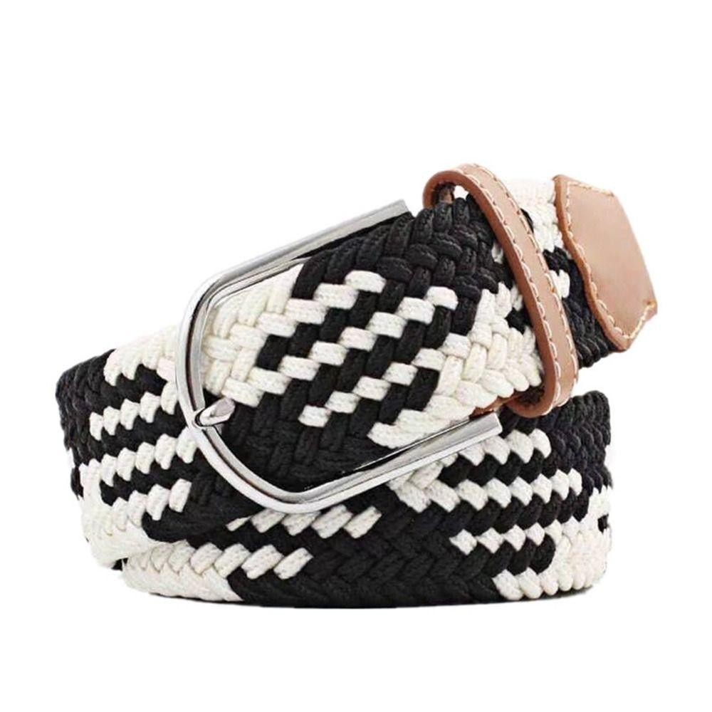 EU-FASHION Canvas Belts, Weaving Elasticated Fabric Braided Stretch ...