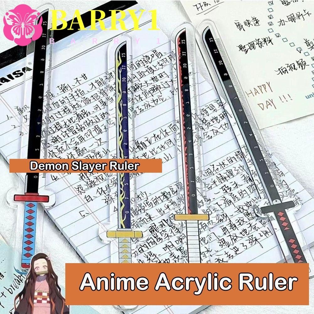 BARRY1 Anime Acrylic Ruler, Funny Cute Demon Slayer Ruler, Stationery ...