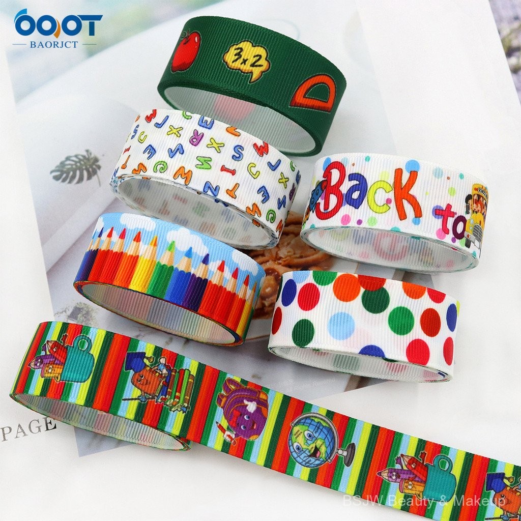 W9vs [1yd = 0.914m] School Season Back to School Season Ribbon 2.2cm ...
