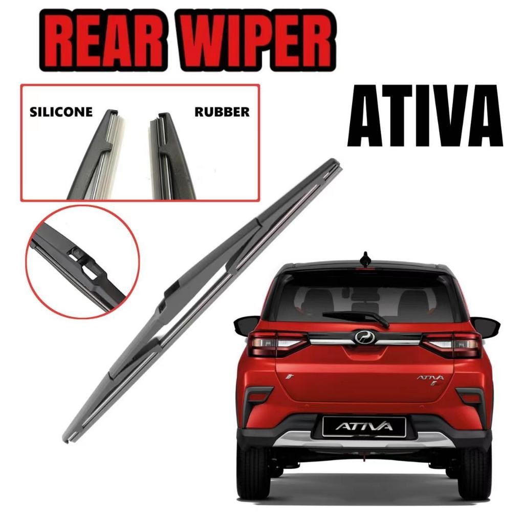 Perodua Ativa Rear Wiper Belakang Tail Wiper Rubber Silicone Blades 12 ...