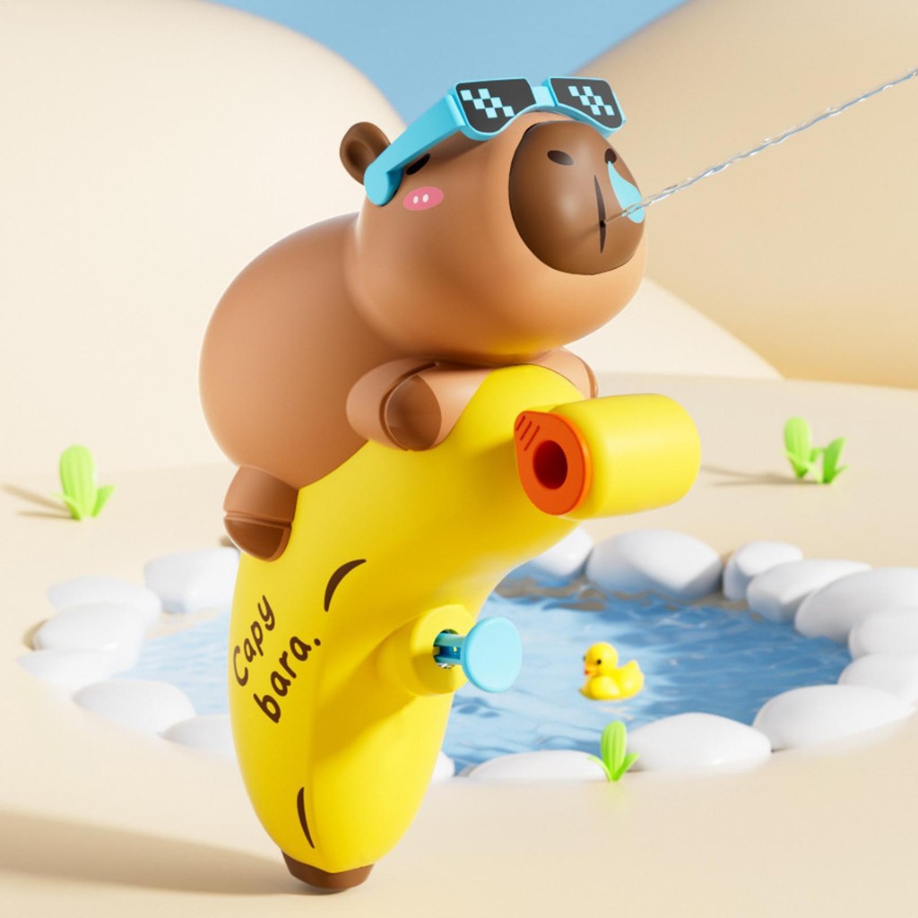 Summer water play Capybara water gun toys cartoon beach push water gun ...