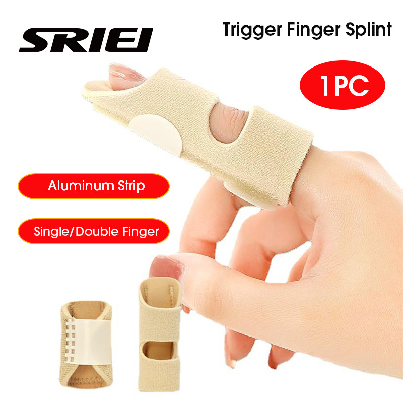 SRIEI 1PC Trigger Finger Splint Adjustable Finger Support Brace Finger ...