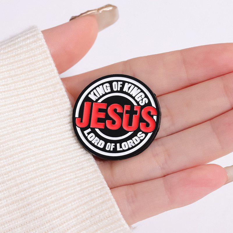 40 styles Jesus badge Messiah lapel pin cartoon character brooch enamel ...