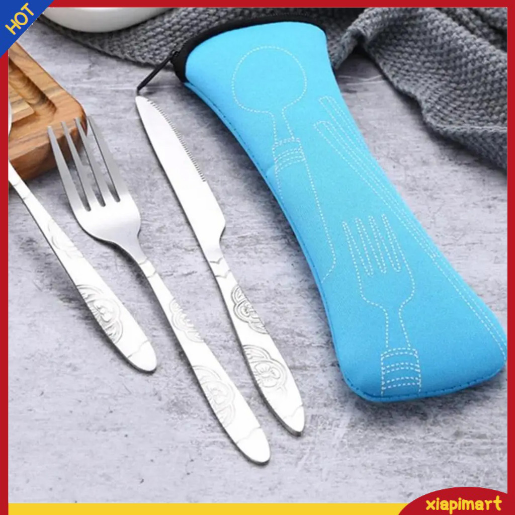 {xiapimart} Utensil Carrying Case Tableware Travel Bag Portable Cutlery