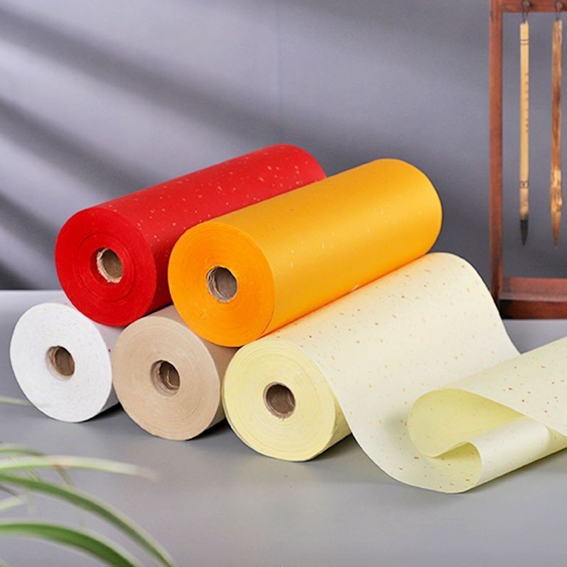 Color Rice Paper Thickened Pure Leather White Raw Xuan Cold Gold Paper ...