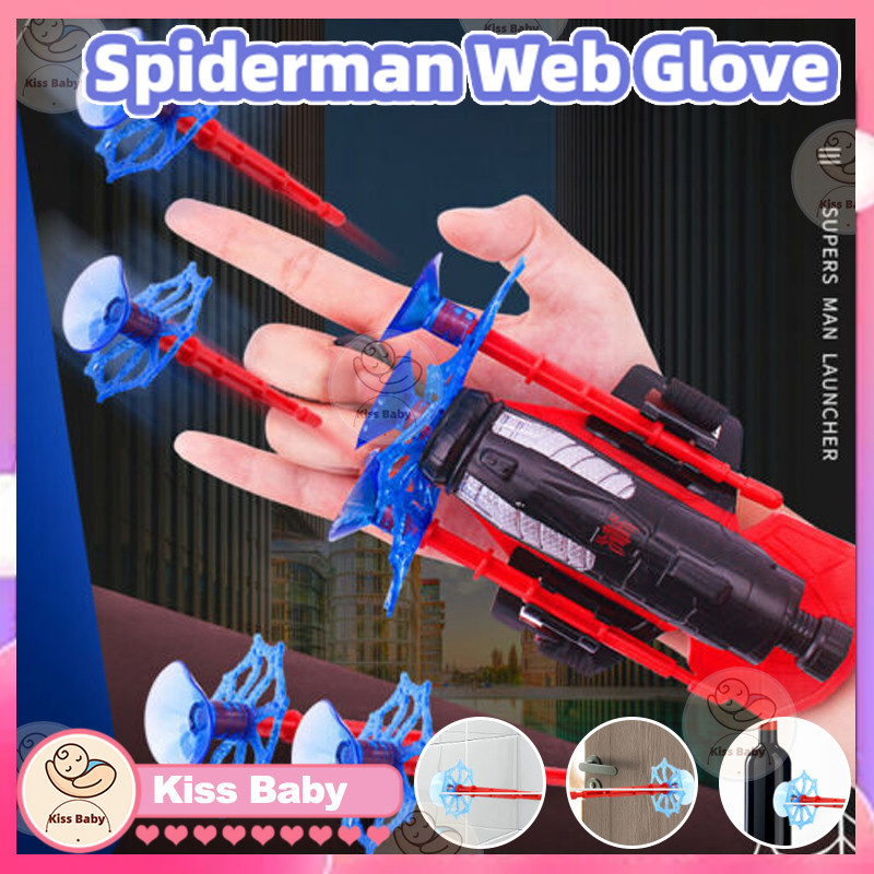 Super Hero Transmitter Glove Toy Web Shooter for Kids Toys Mainan ...