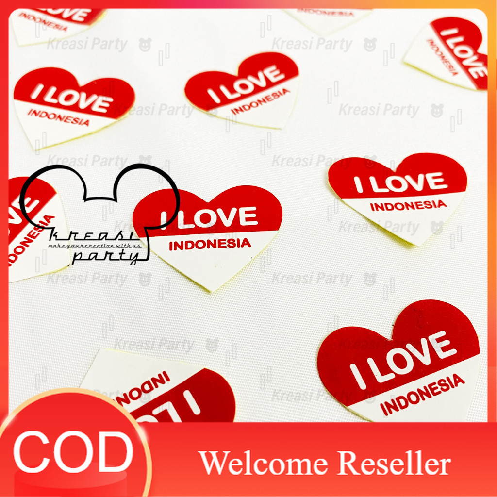 MERAH PUTIH Jdm Project - 3rd Red And White Cheek Sticker/RI ...