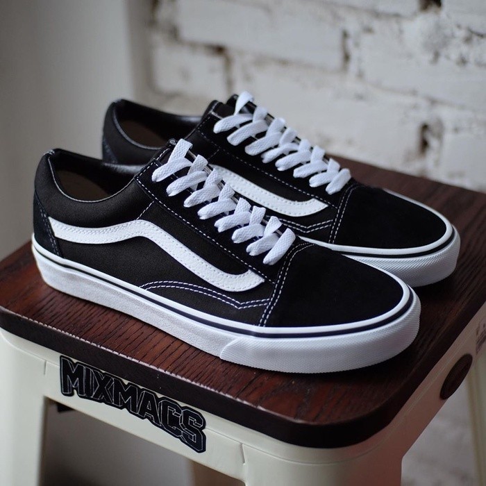 READY STOCK Vans Old Skool Black White Classic(COP VANS Canvas Unisex ...